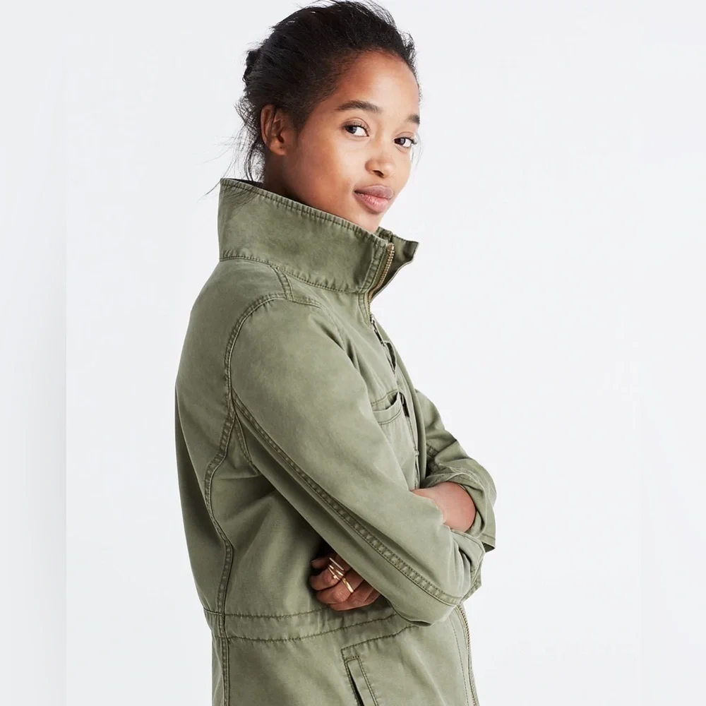 Madewell Fleet Jacket Olive Green Size XXS - Picture 4 of 14
